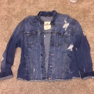 jean jacket- distressed